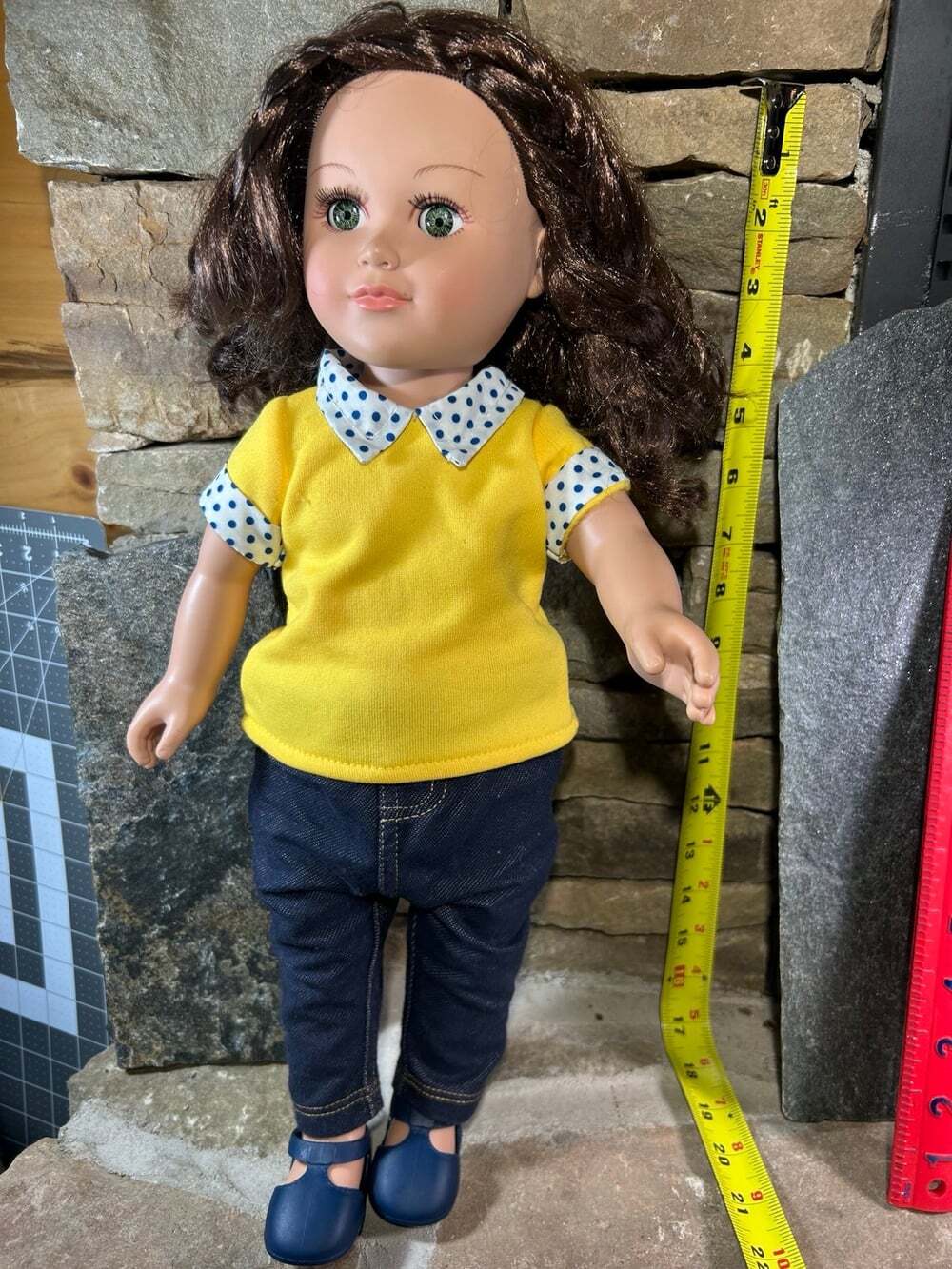 2013 My Life Doll Brunette Hair green Eyes GS126 Citi Toy